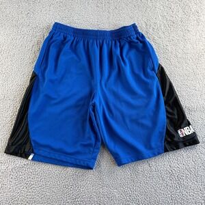 NBA Shorts Mens Extra Large Blue Black Athletic Lined‎ Basketball Sports Gym
